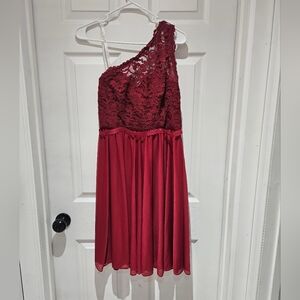 Short David's Bridal Cocktail Dress